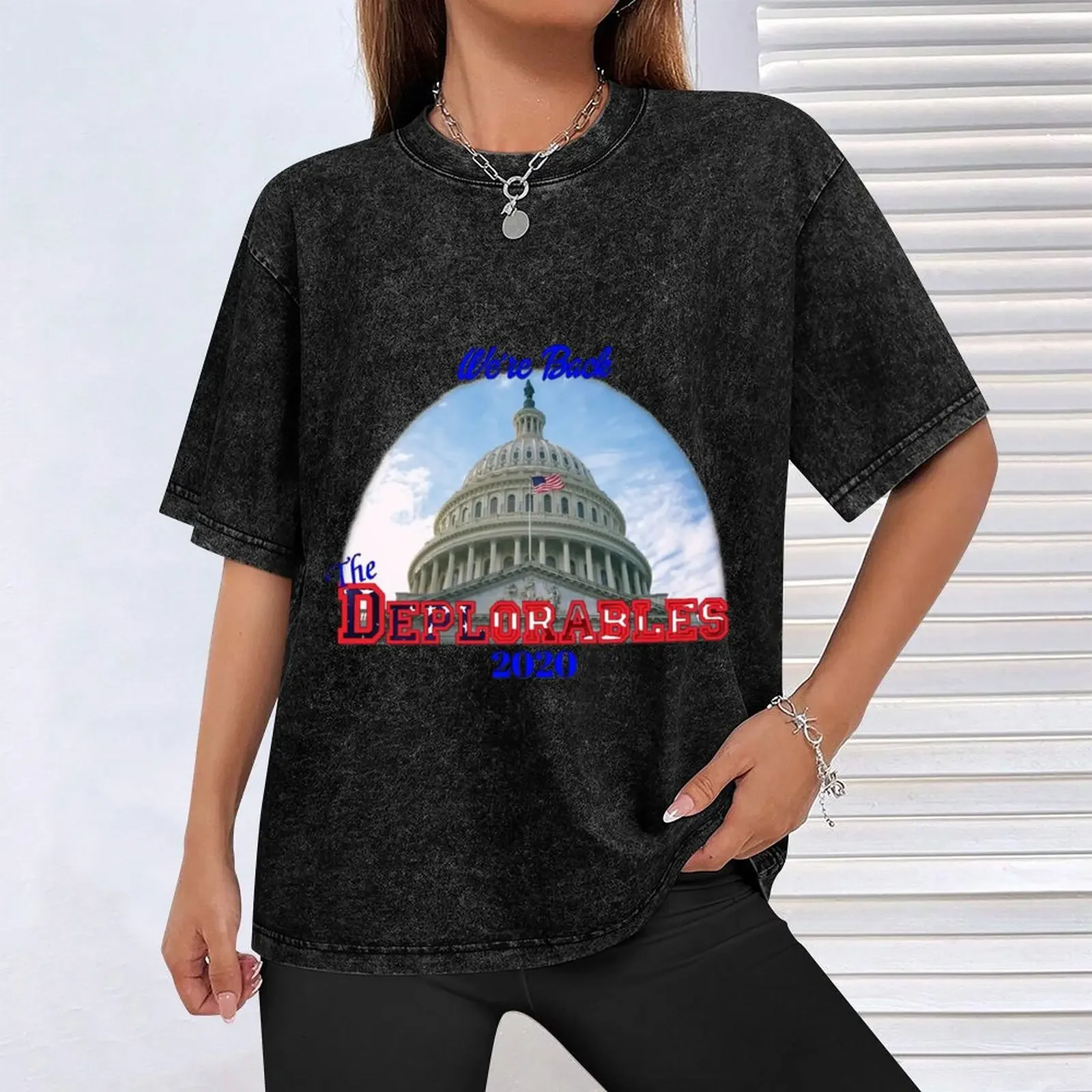 نحن عودة The Deplorables 2020 تي شيرت شخصيات كرتونية طبعة جديدة تي شيرت فاخر الملابس للرجال