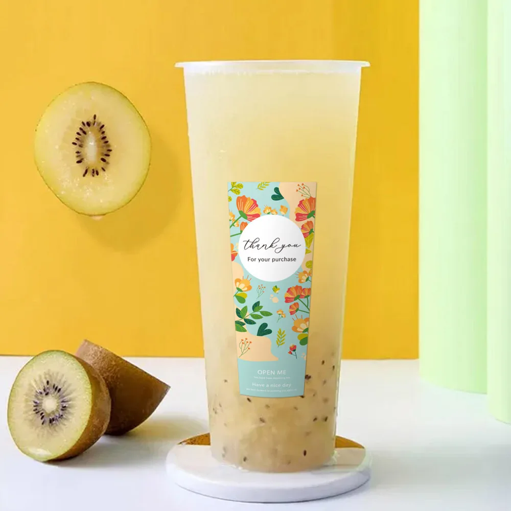 30〜60個の花,ありがとうございます,購入した長方形のシーリングラベル,小さなビジネスギフトの装飾ステッカー