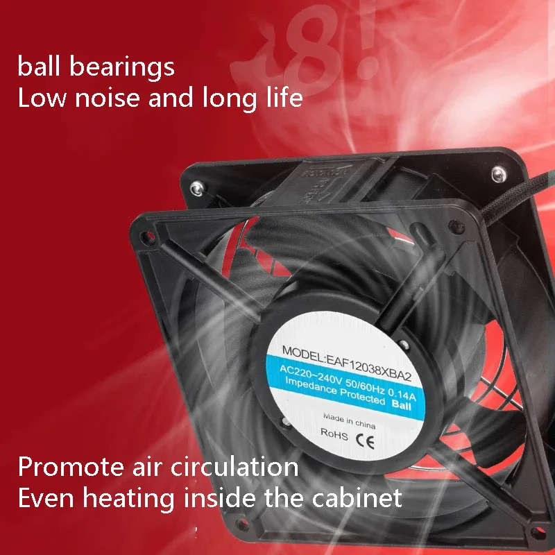 

CSH8 Cabinet Moisture-Proof Dehumidification Constant Temperature Anti-Condensation Air Conditioner Aluminum Alloy Fan Heater