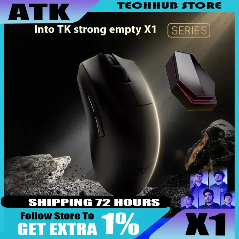 

Atk Blazing Sky X1 Wireless Mouse Double 8k Dual Mode Paw3950 Sensor Liekong Lightweight Gaming Mouse Low Latency Smartspeed Pc