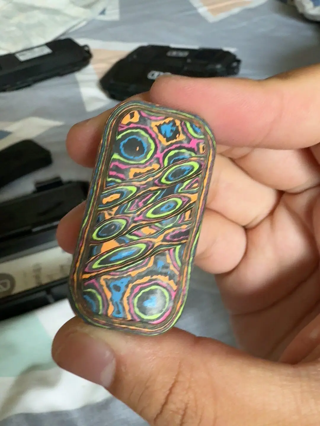 Used EDC KAiS + Coral Carbon Malley Is Sugar, Limited To 16 Pieces, Extremely Rare