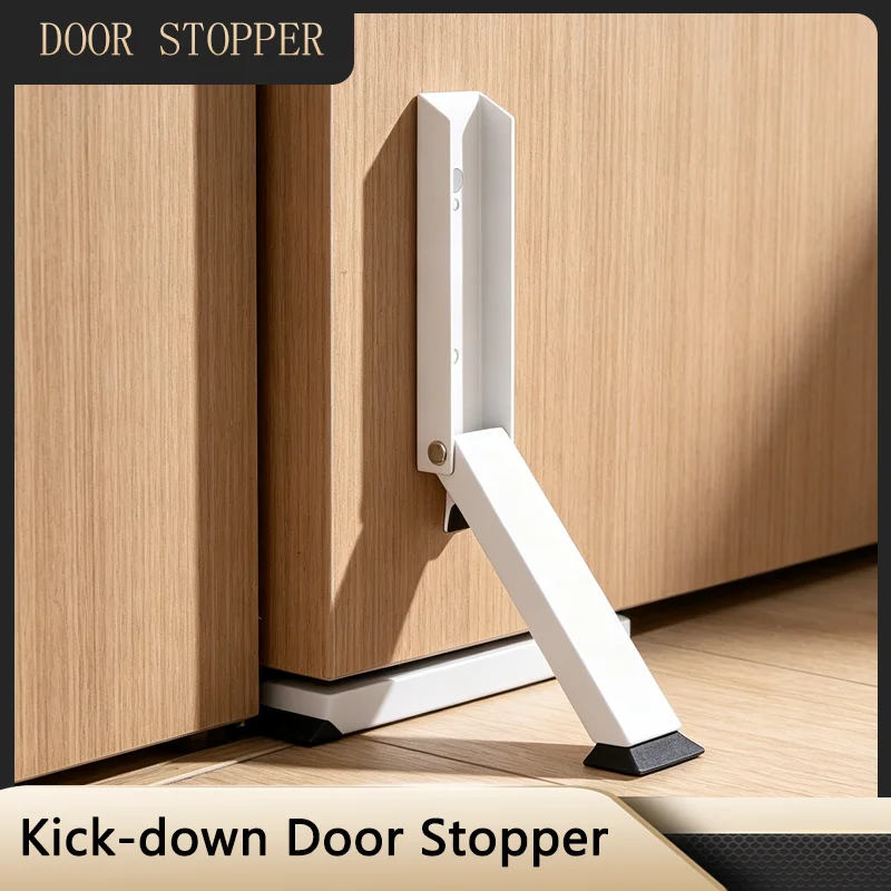 Heavy-Duty Metal Door Stopper, High Hardness Anti-Collision Windproof Door Blocker, Safety Door Gap Stop for Household Daily Use