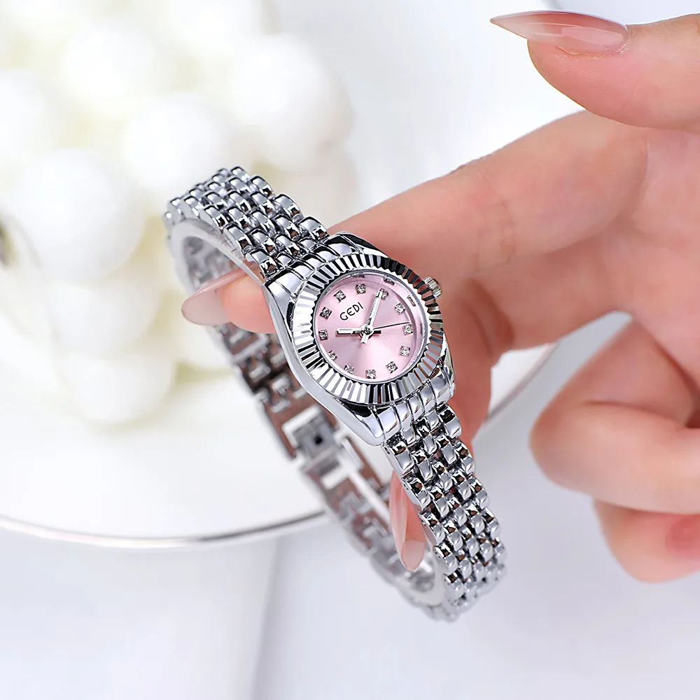 

UTHAI CQ507 52107 Роскошные женские часы с подсветкой, роскошный календарь, ночник, водонепроницаемые часы, женские деловые кварцевые часы