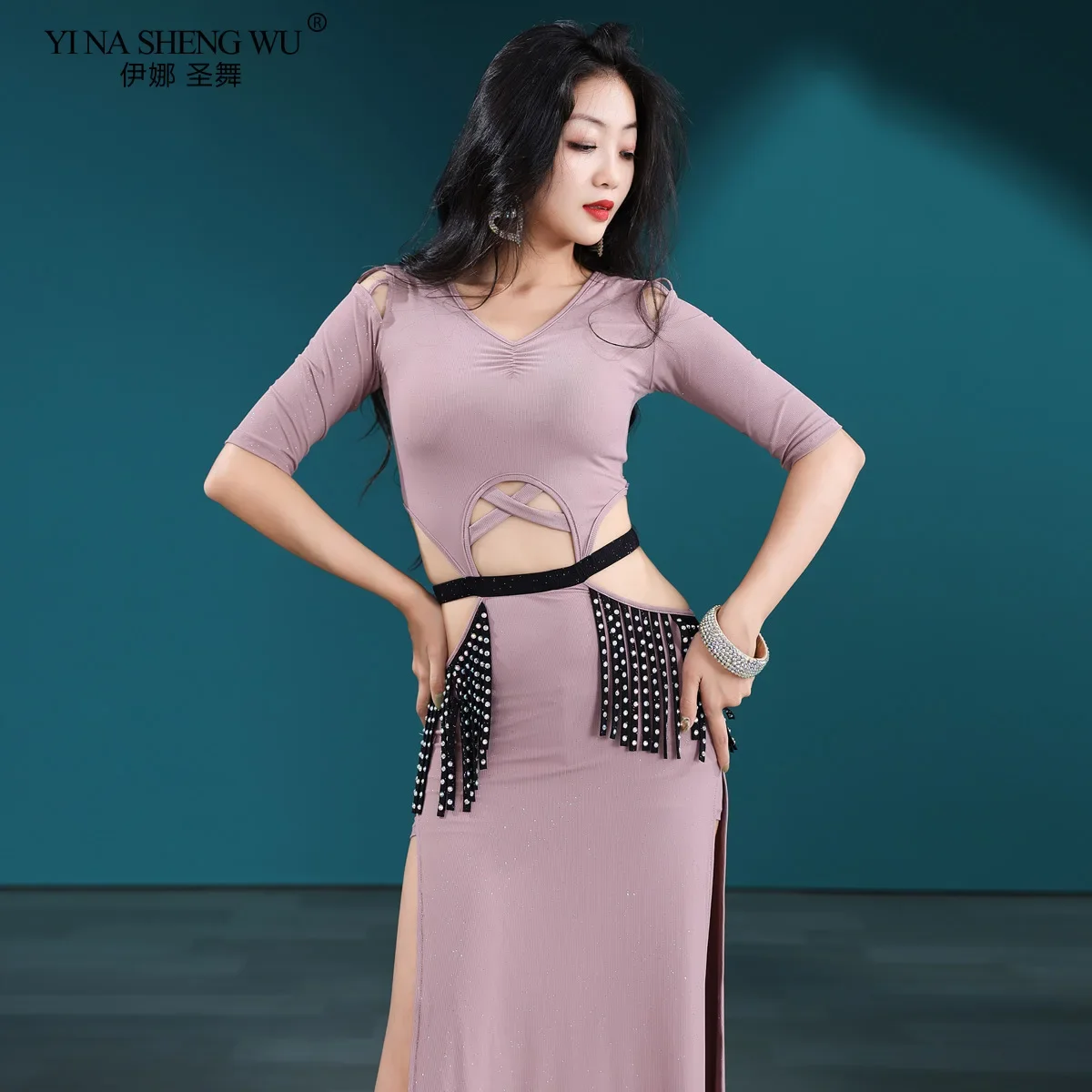 Buikdanskostuum Lange Jurk Vrouwelijke Elegante Rok Oosterse Danstraining Sexy Voor Vrouwen Buikdansen Prestatiekleding