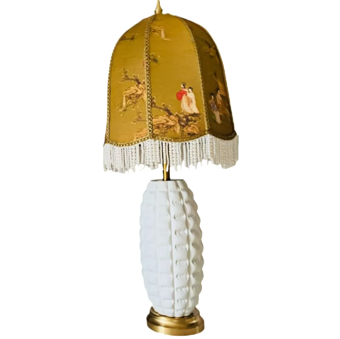 French Table Lamp, Living Room Retro Table Lamp, Creative  Intelligent Remote Control Table Lamp