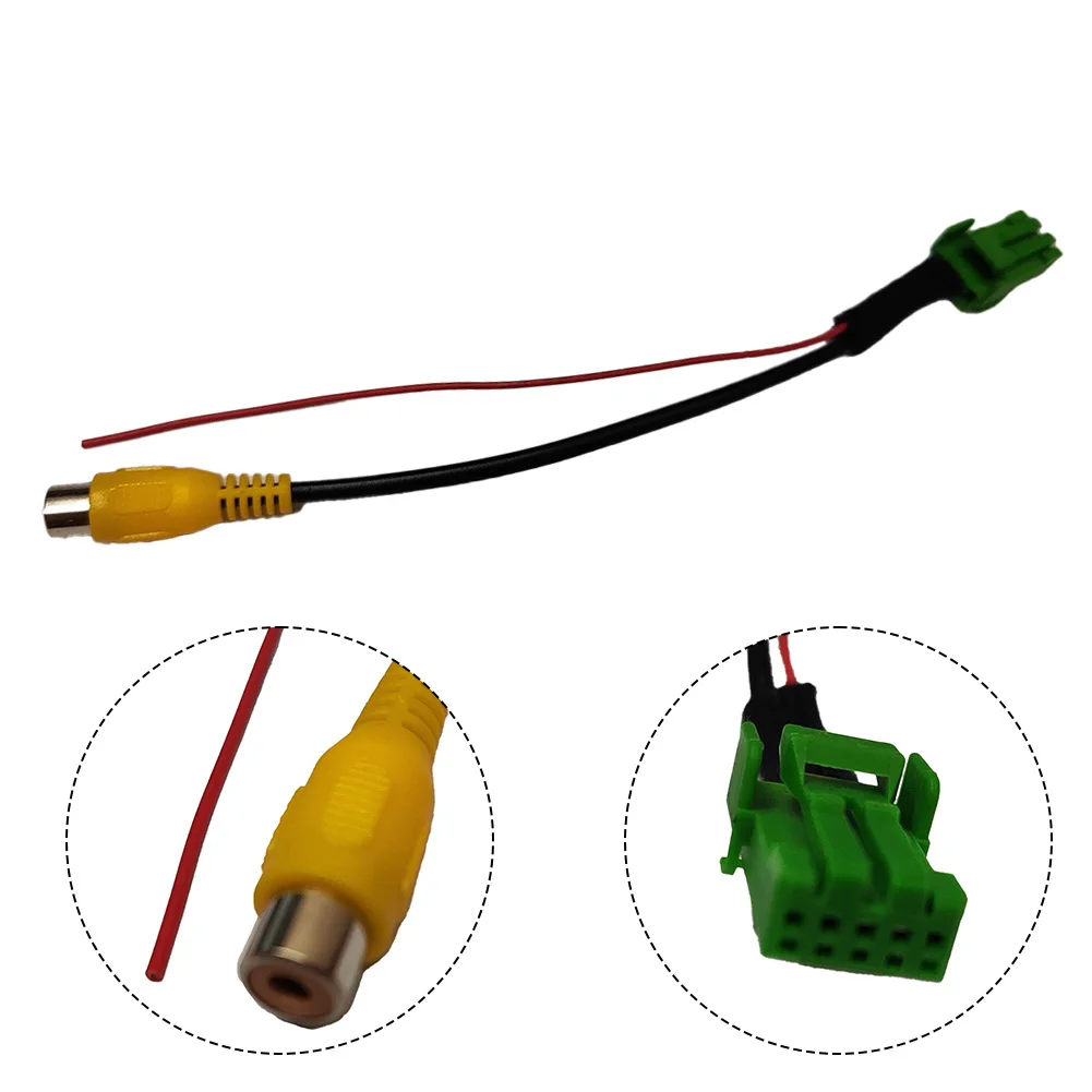 For Suzuki Vitara Reversing Camera Adapter Parking Camera Cable Car Installation Black 10Pin Socket ABS Material