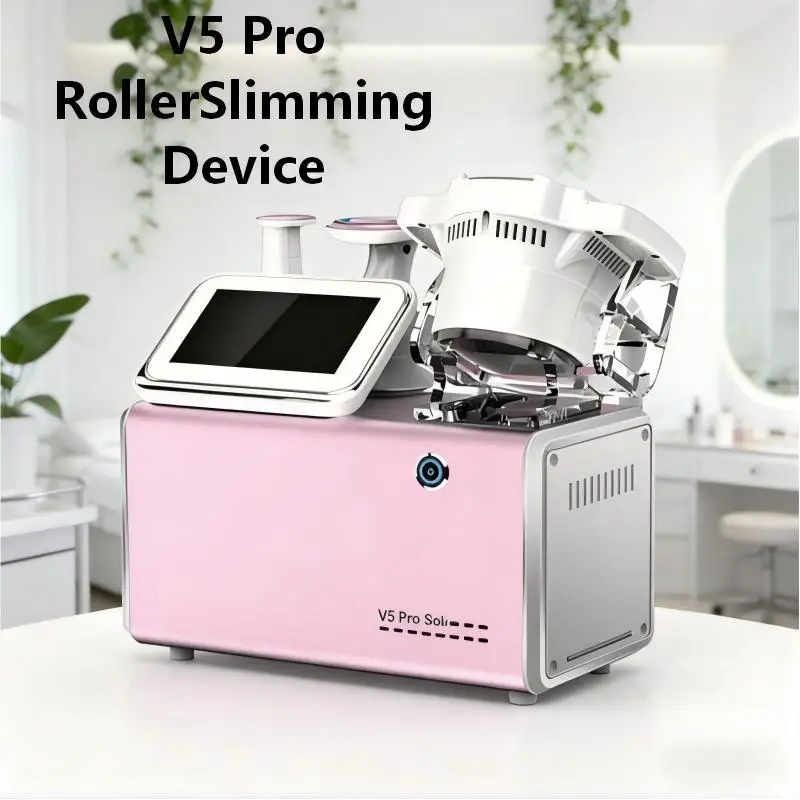 

New V5 Pro Roller Slimming Device Relax Tendons And Activate Blood Circulation Massage Equipment Skin Firming Beauty Machine