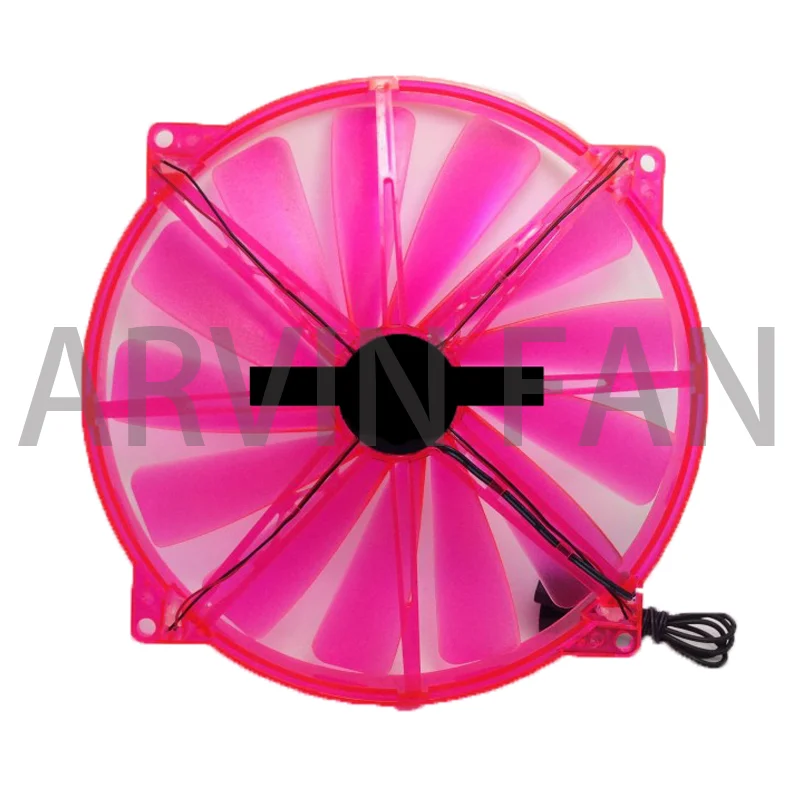 Ventilador de refrigeración para chasis, ventilador Led 200 de 20cm, 20020mm, 20cm, rojo, verde, silencioso, para Pc, ordenador, 200x20mm Molex 4D