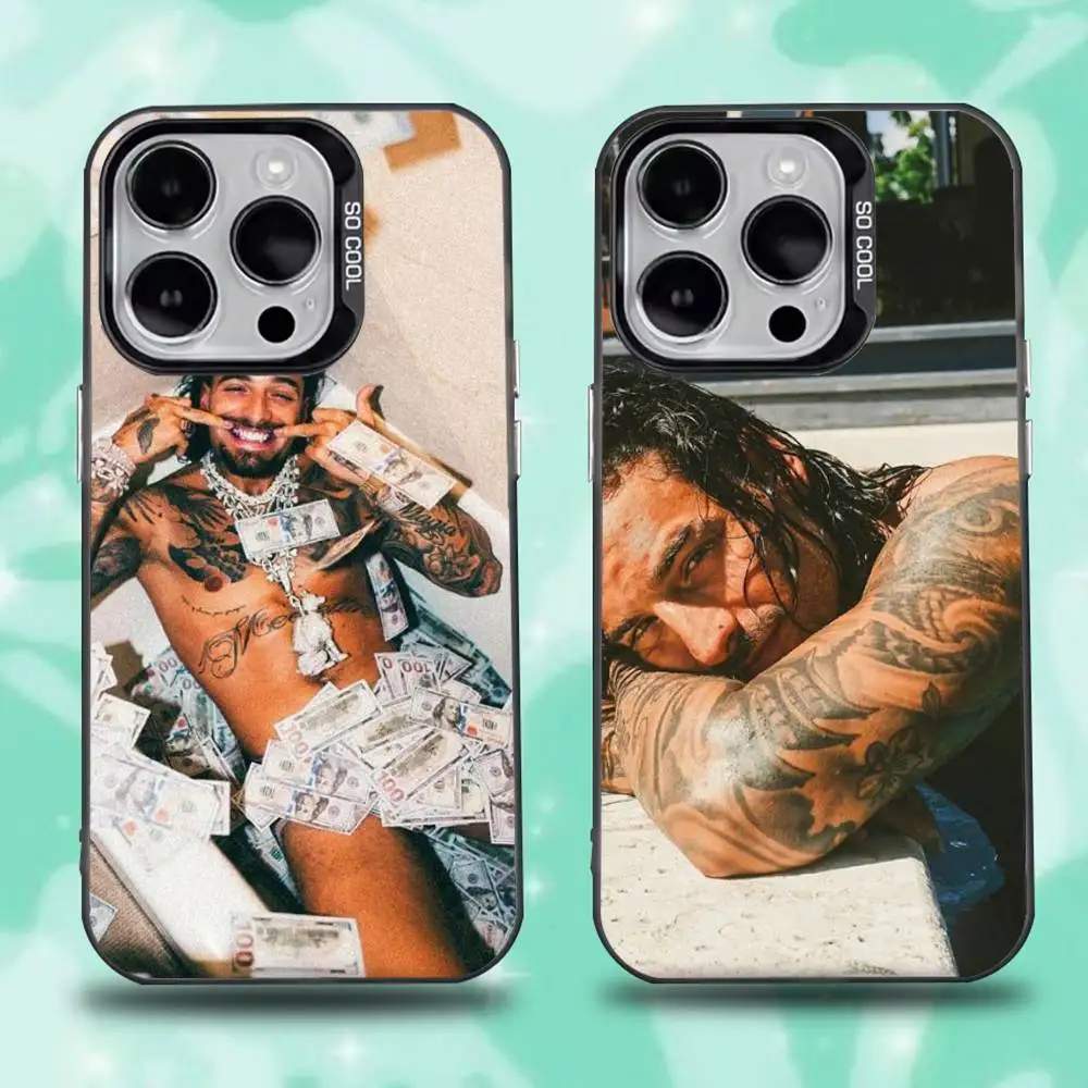 

Singer M-Maluma Phone Case For iPhone 16,15,14,13,12,11,Mini,Pro,E,SE4,XS,MAX Black Candy Matte Cover