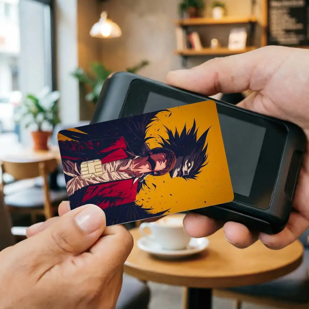 Anime Death Note Death Note Credit Card HD Stickers Game Card Decal Small Chip Waterproof Sticker