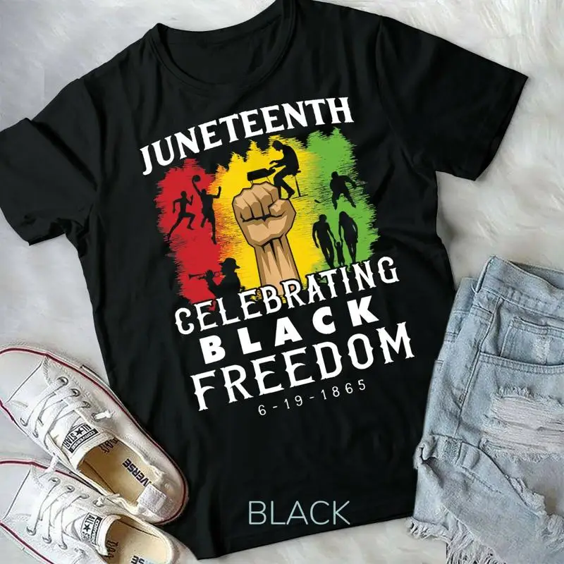 

Juneteenth Celebrate Black Freedom Молодежная футболка унисекс