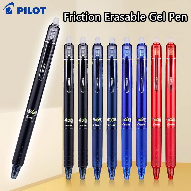 PILOT Frixion Ball Knock 0.5mm Erasable Gel Pens,Refillable&Smooth Writing,Heat-Erasable Ink Perfect for Note-Taking&Corrections