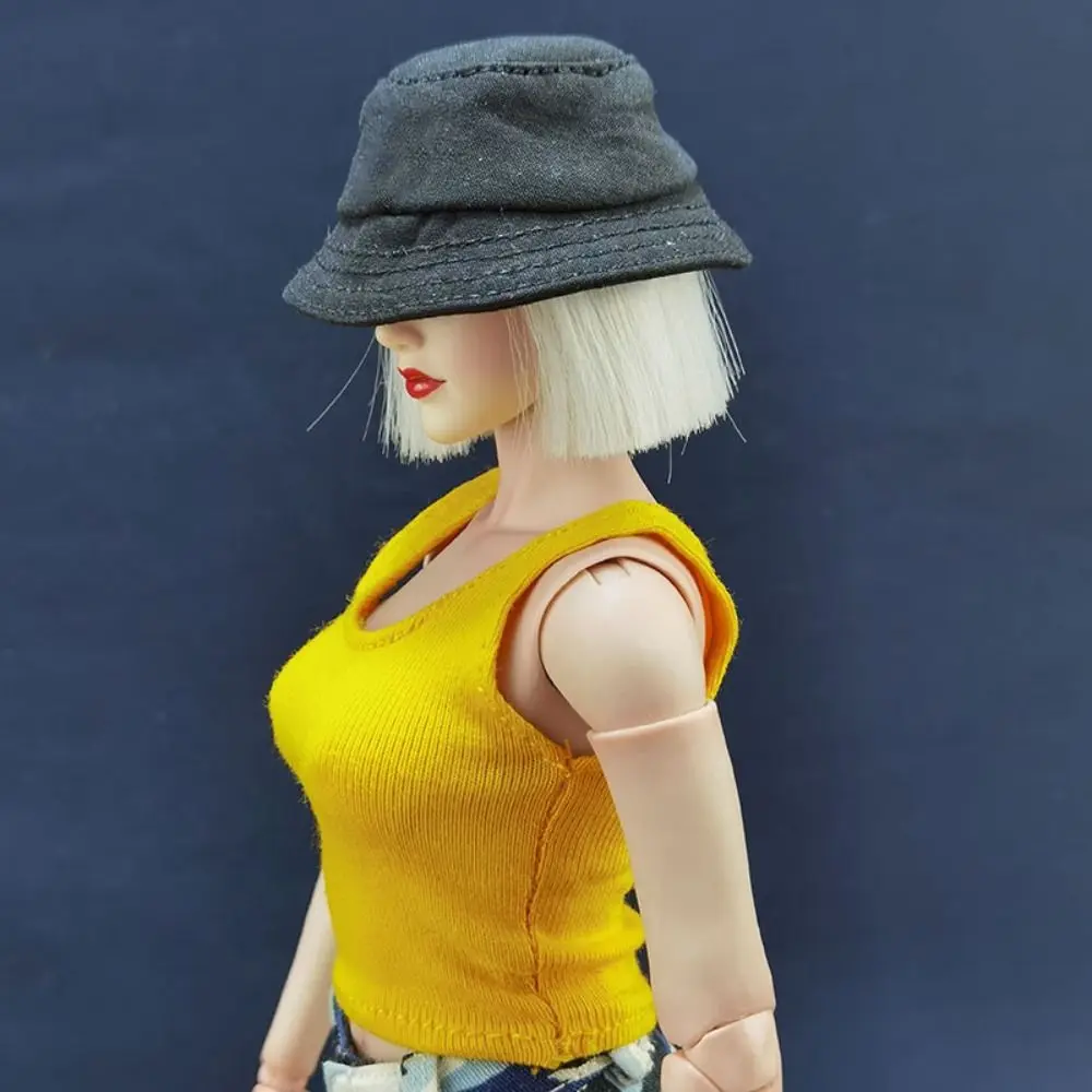 10 Colors 1/6 Miniature Vest New 30cm Cloth Round Neck T-shirt Casual Tank for For 12\