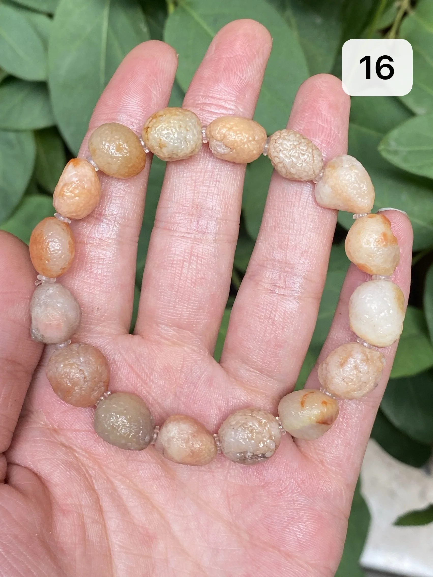 Gobi agate rough natural Alxa stone woolen yarn tendon vein stone bracelet bracelet gift simple high-end