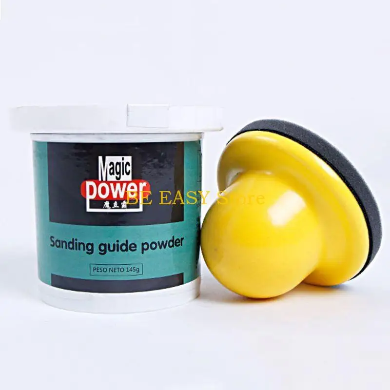 

E28F Black Dry Guide Coat Powder Shows Imperfections & Scratches on Paint