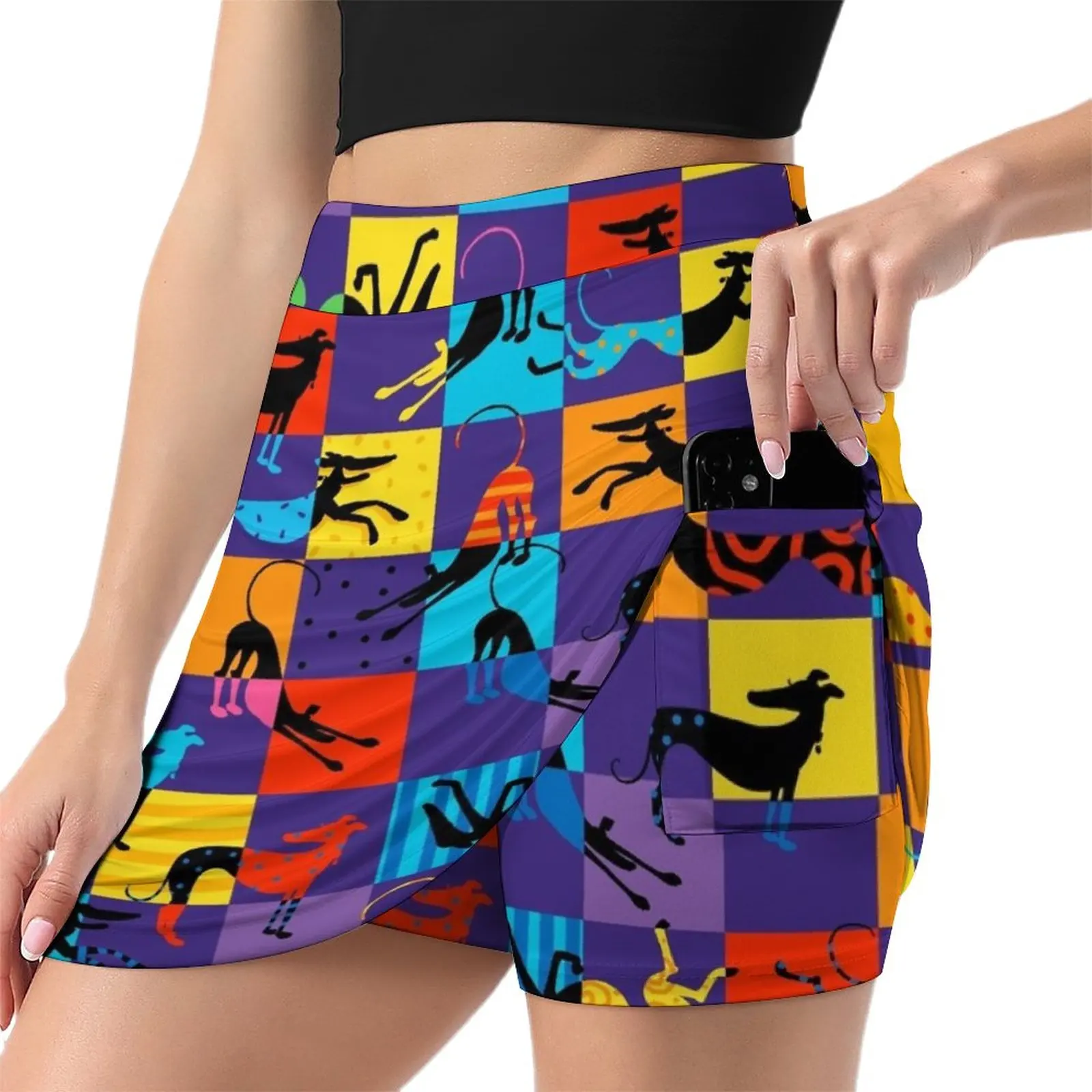 Pop Art Hounds Light Proof Trouser Skirt Short skirts skirt set skirt for woman