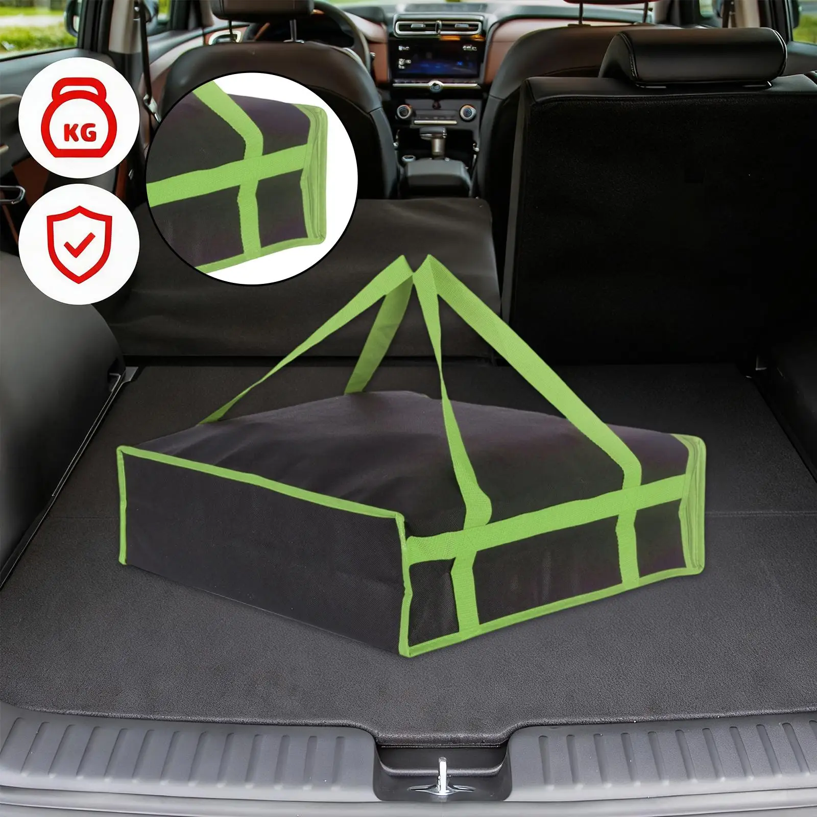 Pizza Delivery Bag Insulated Food Warmer Carrier for Restaurant Takeaway Reusable Non Woven Heat Retention Travel Case
