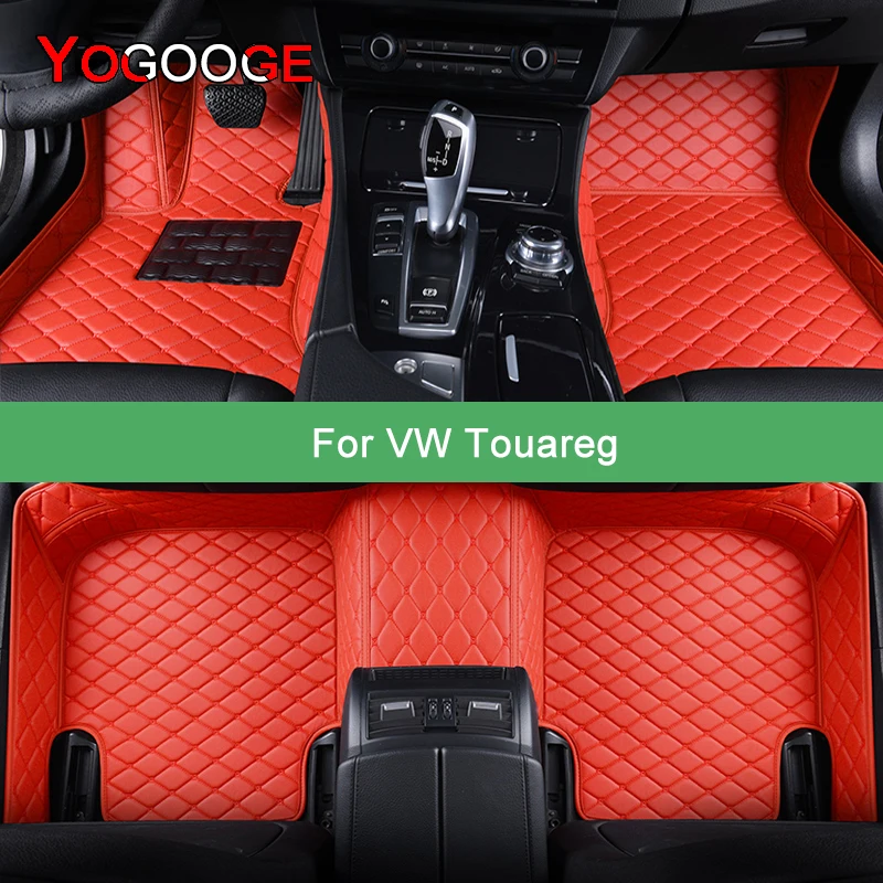 

YOGOOGE Custom Car Floor Mats For VW Touareg Auto Carpets Foot Coche Accessorie