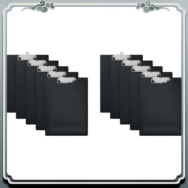 

Пластиковые планшеты ABIJ, (набор из 10 шт.) Буфер обмена с низкопрофильным зажимом, планшеты с зажимами 8,9 х 12,3 дюйма для офиса, школы