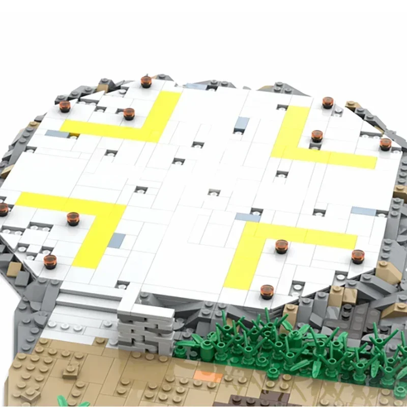 Moc Mattoni da costruzione Modello di film militare Elicottero Landing Pad Tecnologia Blocchi modulari Regali Giocattoli di Natale Set fai da te Assemblaggio