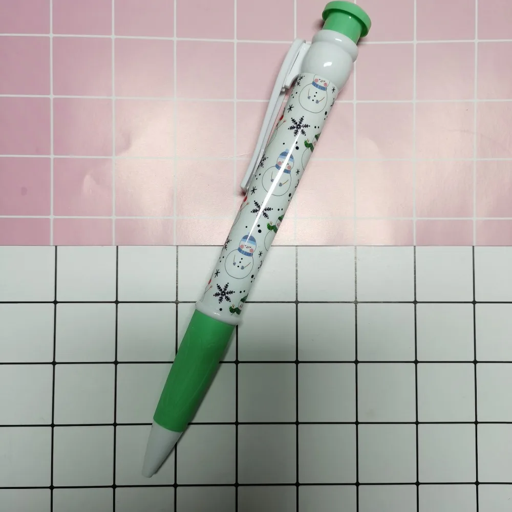 

Забавная гигантская шариковая ручка 28,5 см, новинка, игрушка, реквизит для выступлений, шариковая ручка большого размера, рождественский принт, огромная шариковая ручка, рождественский подарок