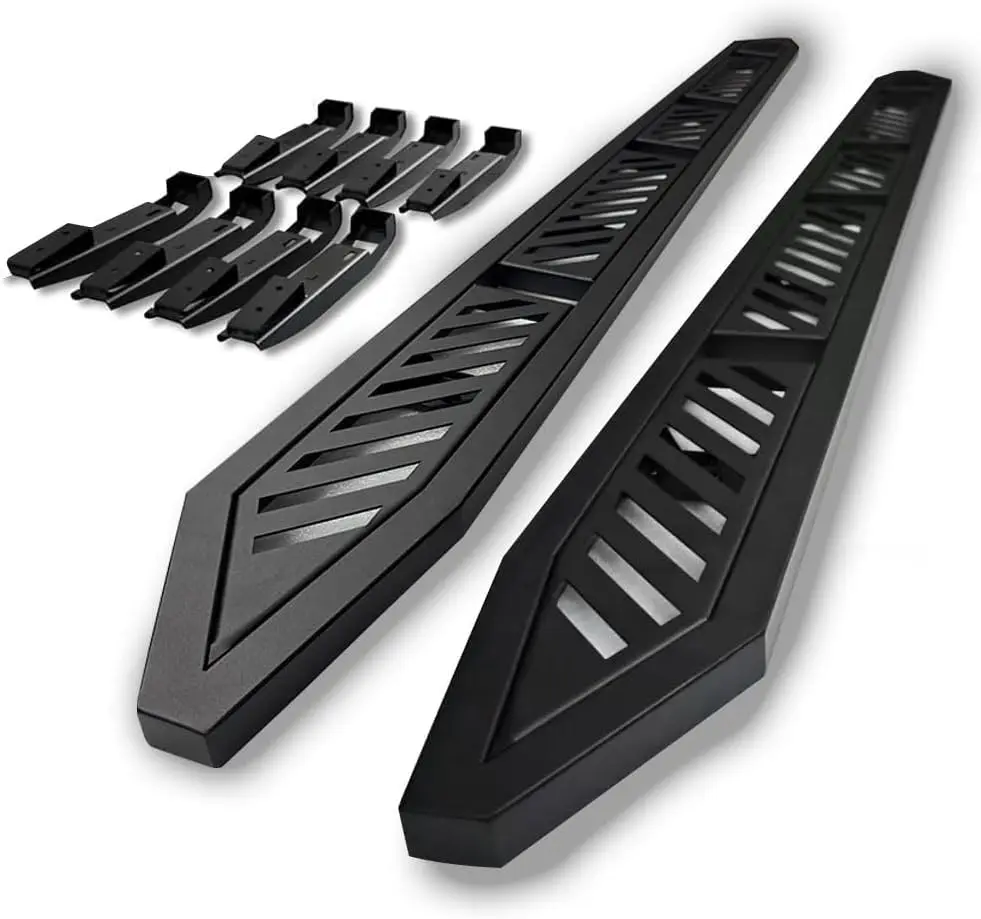 2-Pack Running Boards Side Steps Nerf Bars with Exterior Brackets for Cybertruck Accessories