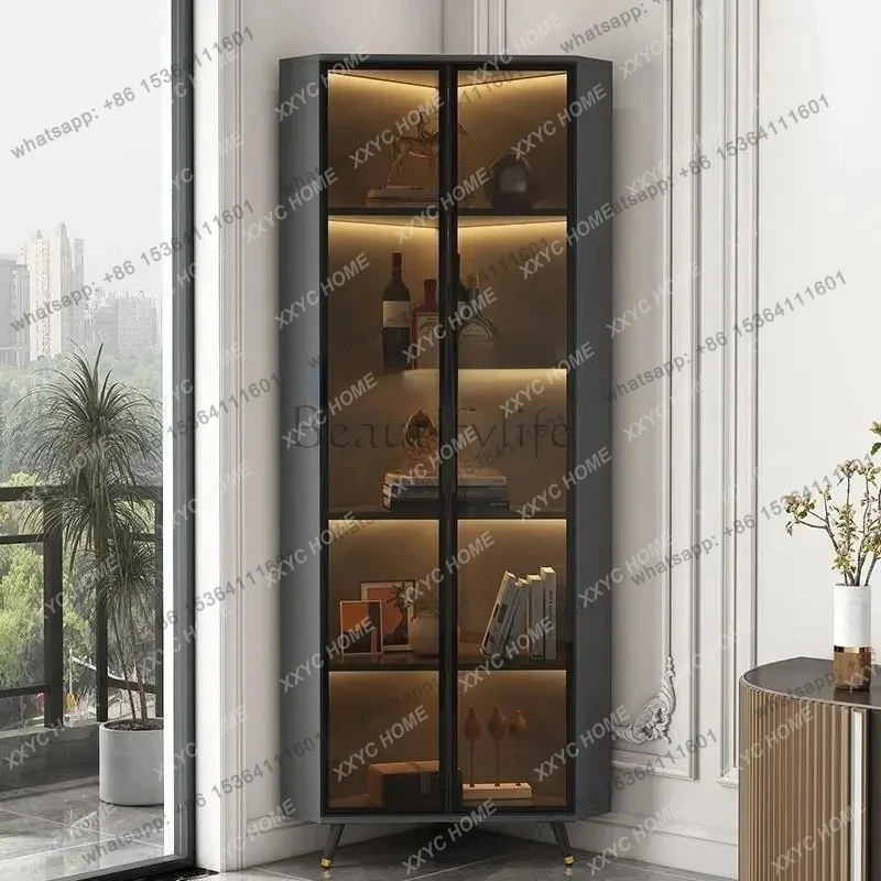 Dining Room Solid Wood Corner Cabinet Storage Cabinet Living Room Corner Dining Room Triangle