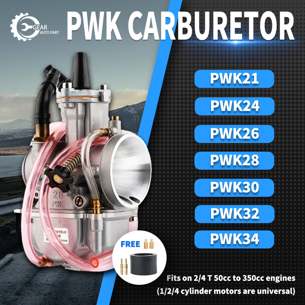 PWK 21 24 26 28 30 32 34mm With Power Jet Carburetor For OKO 2T 4T Motorcycle Carb For Dirt Bike Pit Bike Scooter ATV Quad UTV