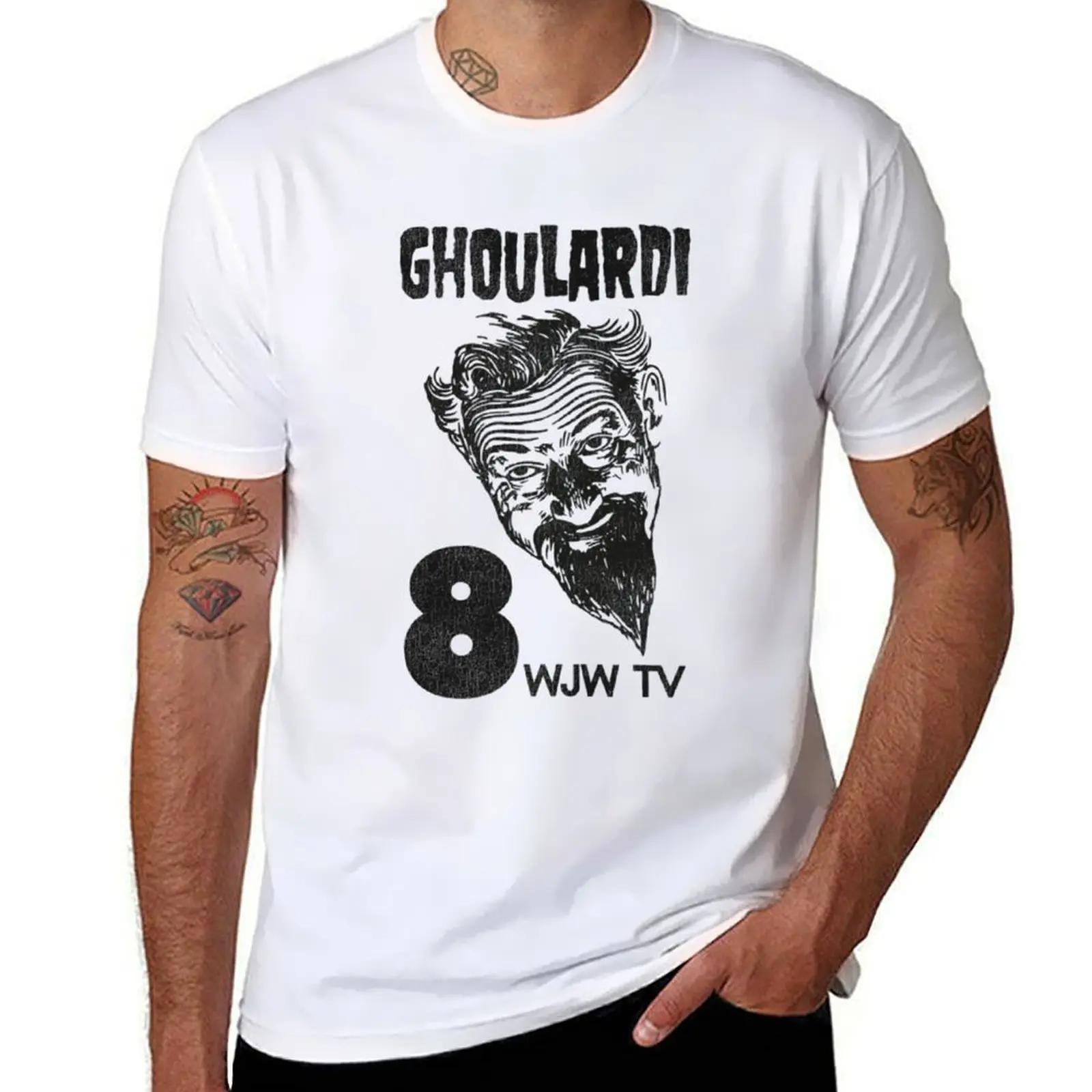 

Ghoulardi T-Shirt funny shirt cotton Louboutins anime figures Men's t shirts
