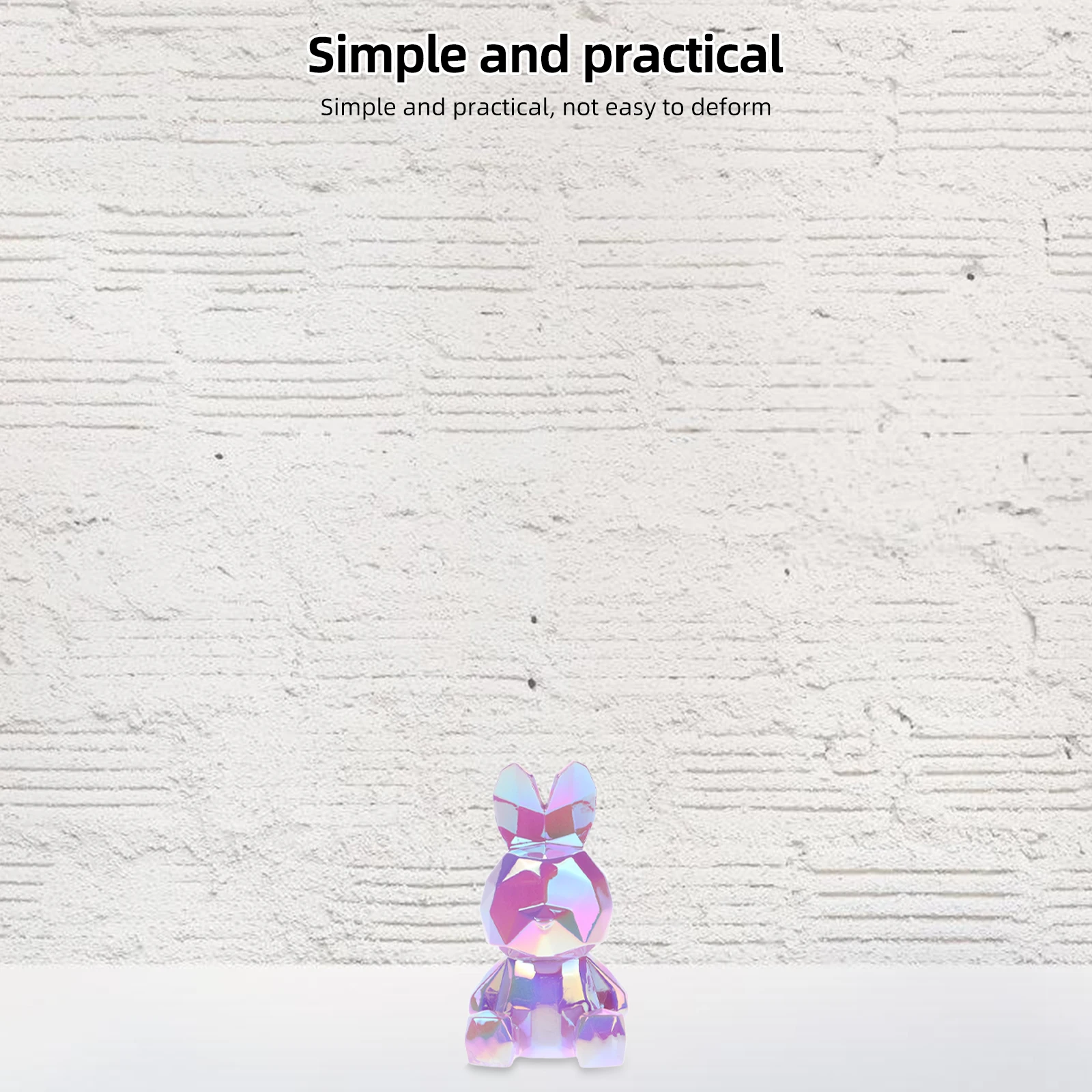 

Cute Mini Resin Bunny Desktop Decor Small Statue Home Car Decoration Cartoon Adornment Lightweight Decorative