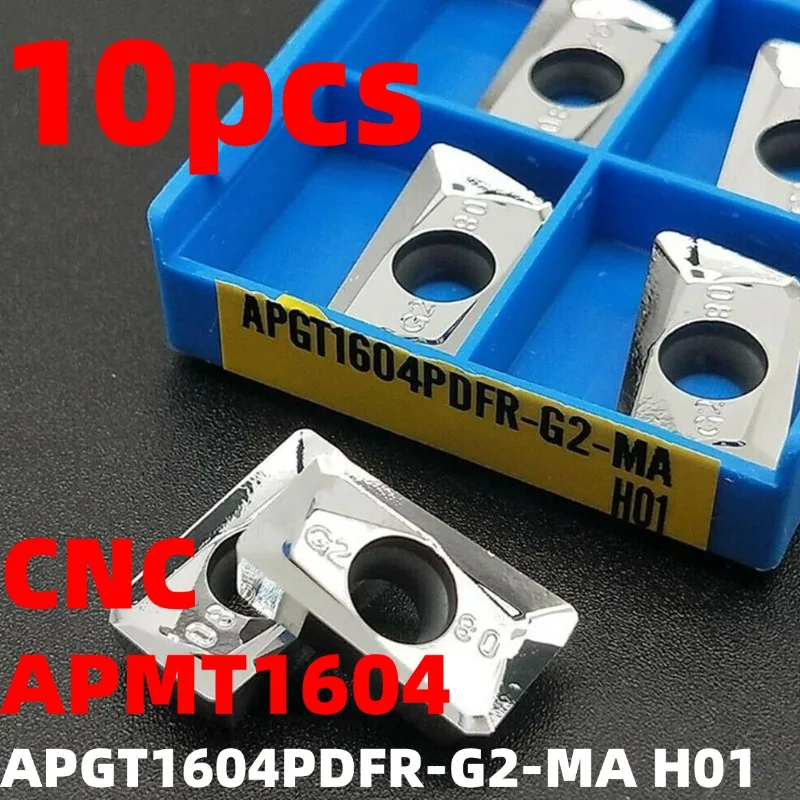 

10pcs APMT1604 APGT1604PDFR-G2-MA H01 CNC Carbide Milling Inserts Tools Set For Aluminum Metal Cutting Machine Tools Parts