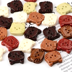 10pcs Mixed Resin Catoon Cute Cat Shape Loose Acrylic Beads for Jewelry Making Beads DIY Bracelet Necklace Earring Bag Pendant