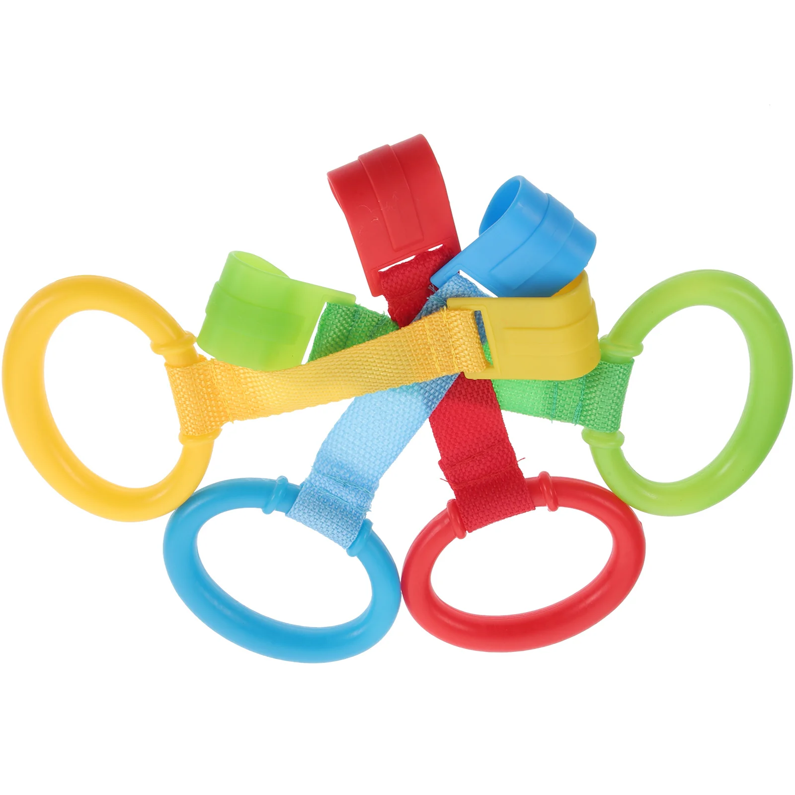 4 stks Baby Walking Pull Ring Duurzaam Baby Wieg Handvat Training Tool Voor Peuter Stand Up Ondersteuning Kwekerij Veiligheidsring