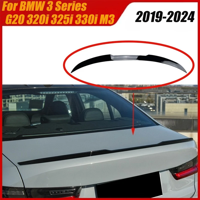 

For BMW 3 Series G20 320i 325i 330i M3 2019+ Car Rear Trunk Spoiler Wing Diffuser Lip Guard Board Body kits Tuning Accessories
