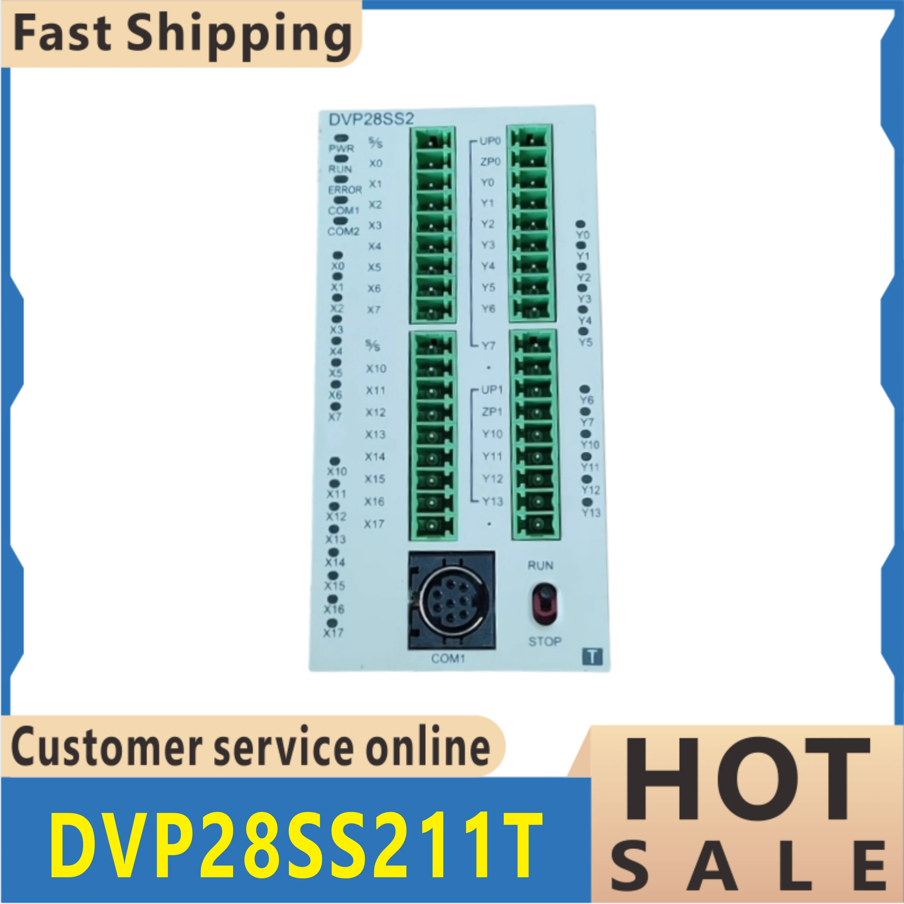 

100% original DVP28SS201T DVP28SS201R DVP06PT-S PLC programming controller