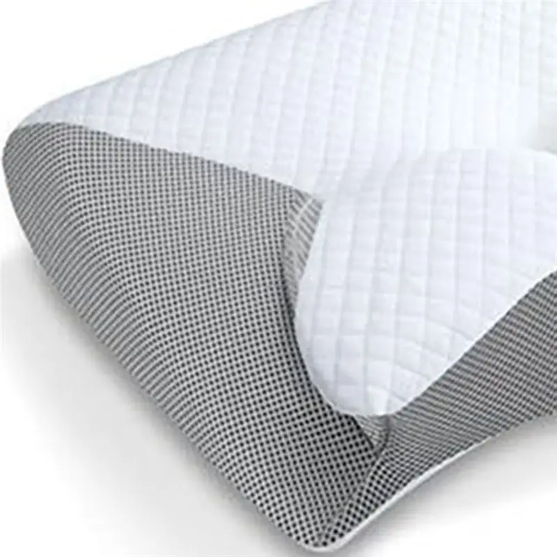 AS60-Rebound Cotton Pillow Cow Horn Roll Up Butterfly Shaped Zero Pressure Memory Pillow For Home Use For Cervical Protection