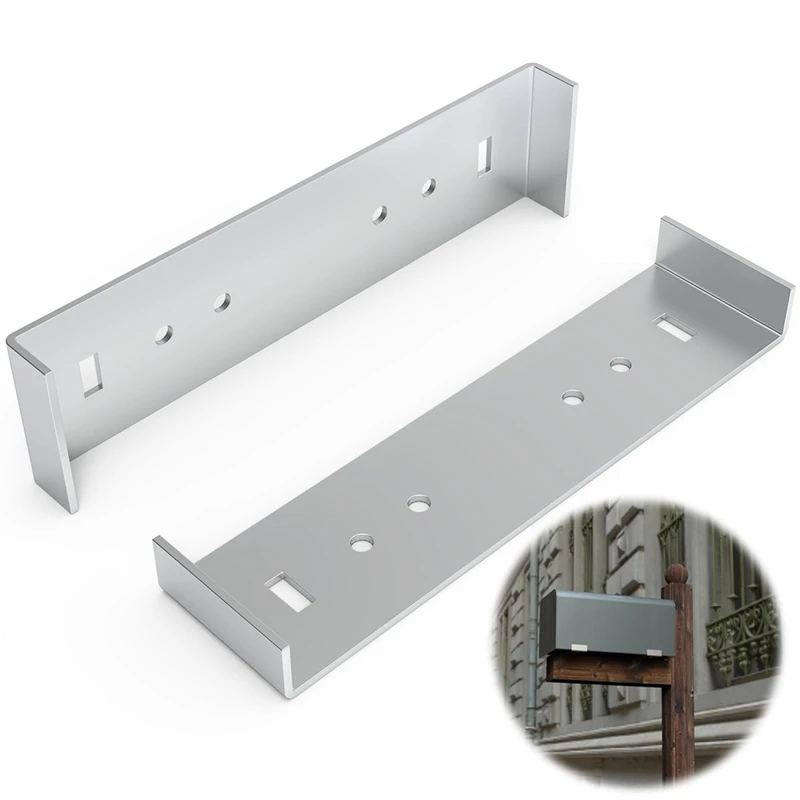 Metal Mailbox Mounting Bracket Large For Mailboxes With 8Inch Wide Floor