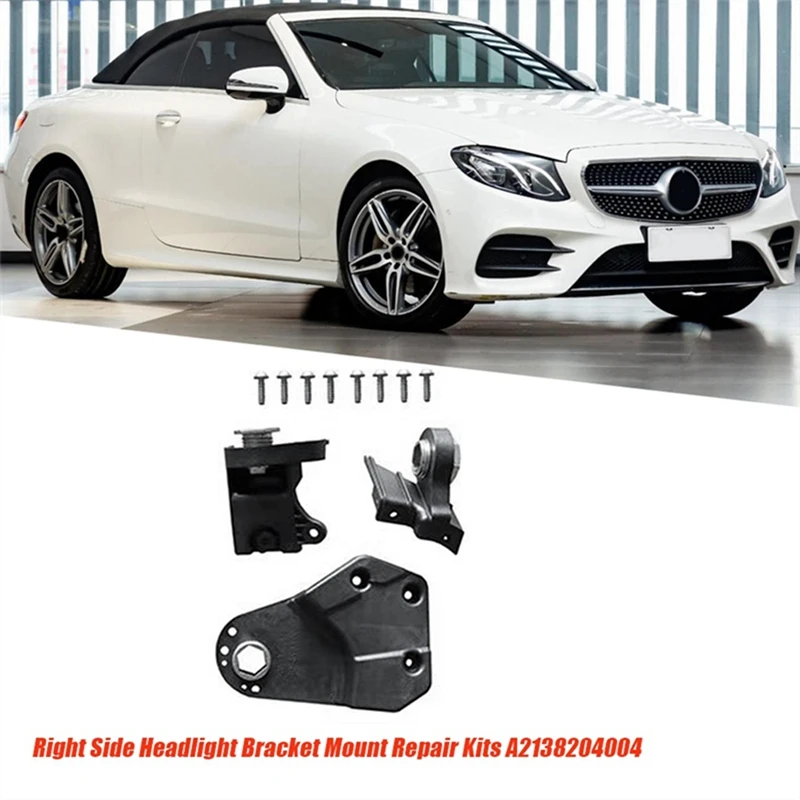 1Pair Headlight Bracket Repair Kits A2138203904 A2138204004 For Mercedes Benz E Class W213 21-24 Head Light Fixed Claw