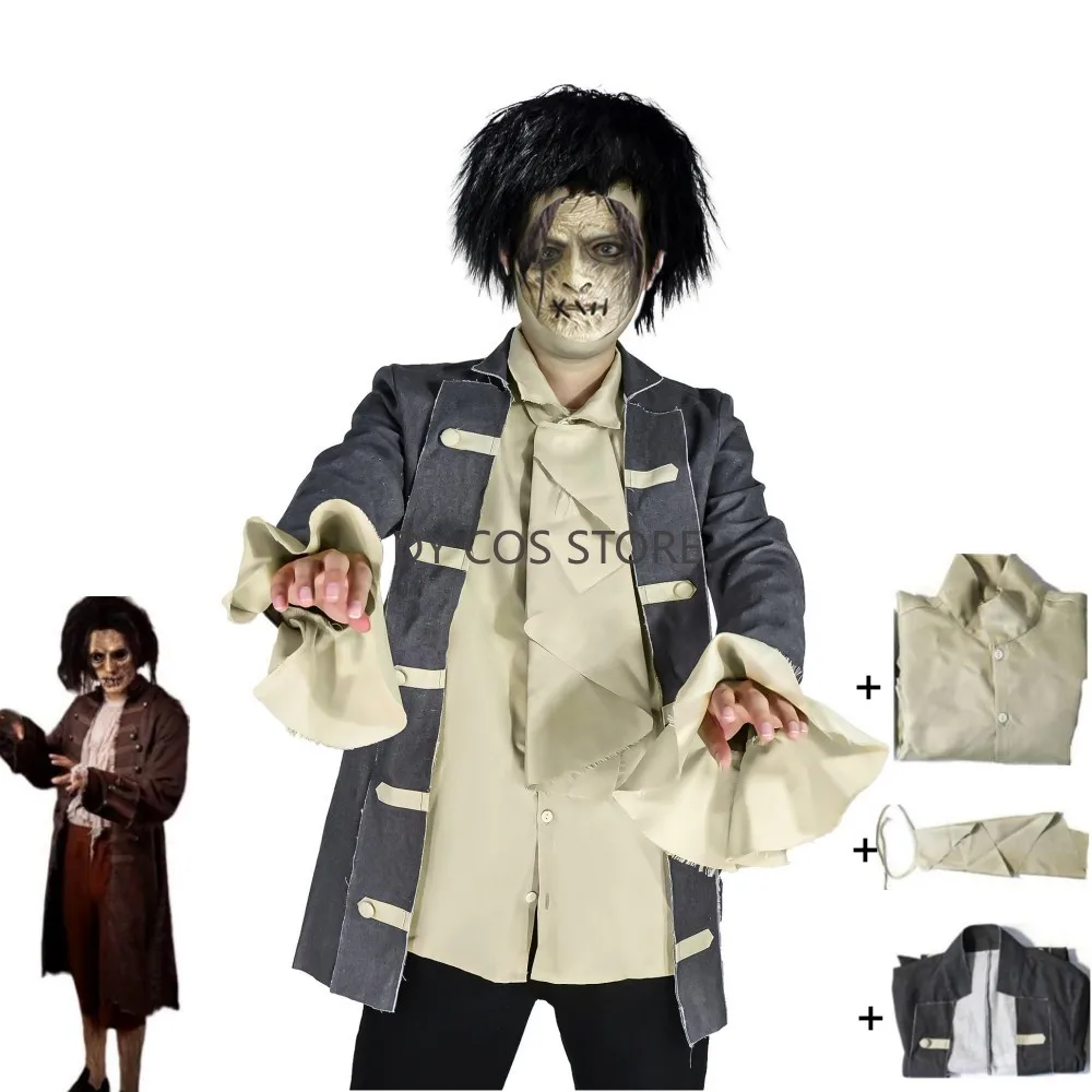 

Movie Hocus Pocus Billy Butcherson Cosplay Costume Anime Adult Child Coat Lining Uniform Halloween Stage Performance Suit