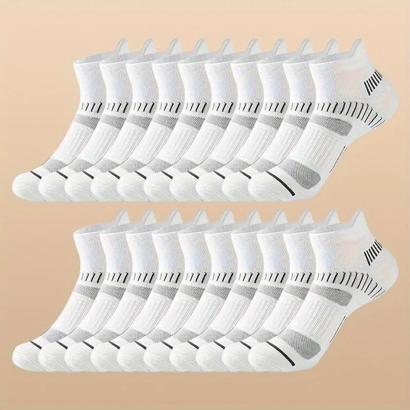 

50 Pairs Men's Sports Long Socks,100% Polyester Fiber Knitted Fabric,Breathable Moisture Wicking,Solid Color Sports Socks