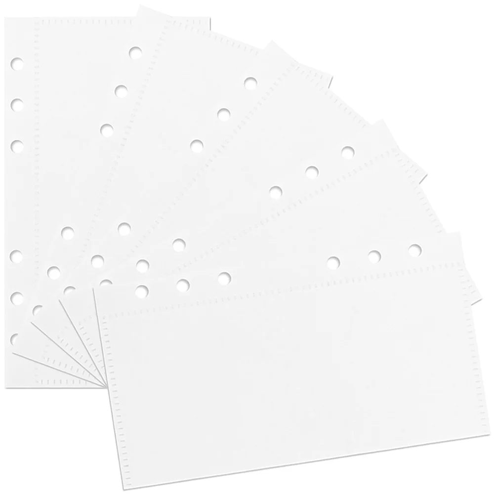 5 Pcs Loose-leaf Pp Bag Divider Daily Use Binder Pocket Portable Budget Book Reusable Accessory