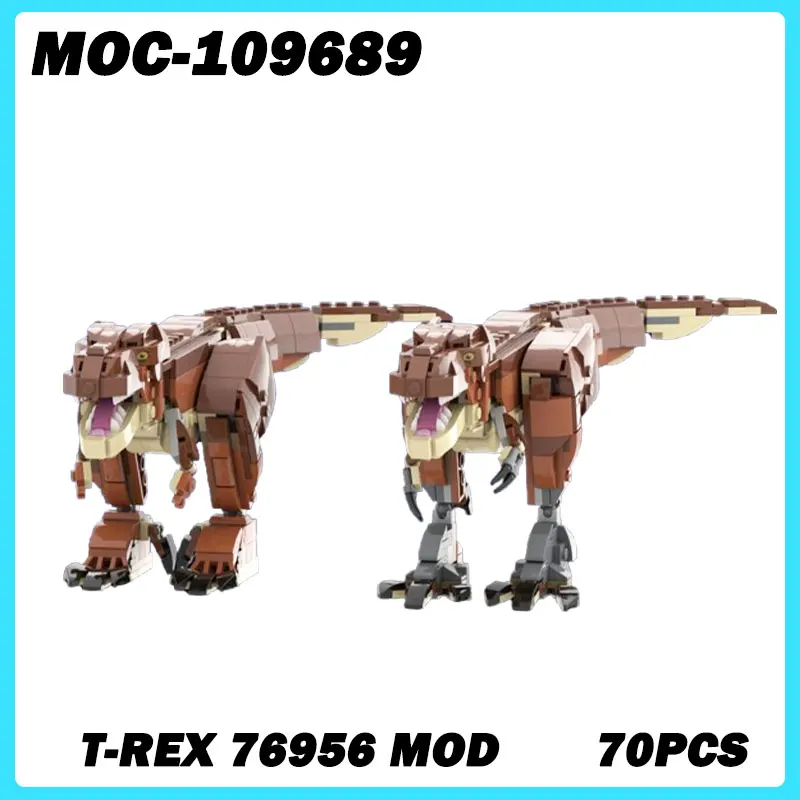 

MOC-109689 Micro Architecture Series T-Rex MOD Building Blocks DIY Model Brick Education Desktop Toys Birthday Gifts 70PCS