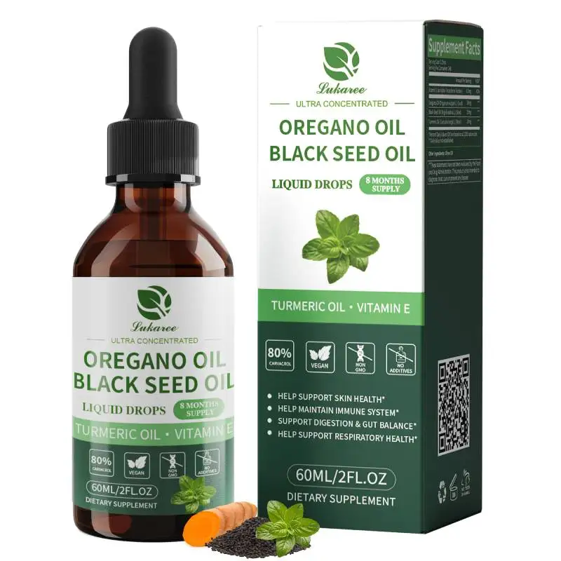 

Mulittea 60ml Oregano Oil Drops Premium Oregano Oil Organic Extract For Natural Immune Support Improve Mood Vegan Supplement