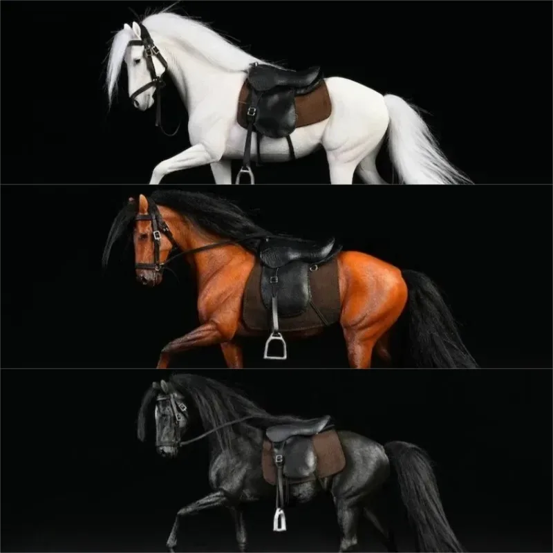 

JXK масштаб 1/12, имитация лошади Или, модель животного из смолы с ремнем, милая модель домашнего животного для 6-дюймовых кукол, аксессуары для экшн-фигурок