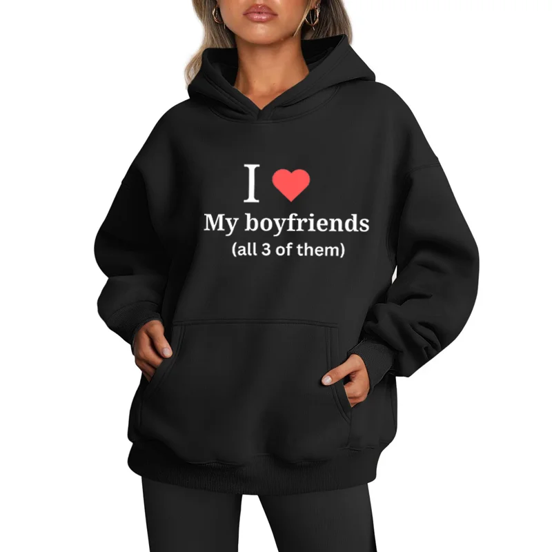 

I Love My Boyfriend Hoodie Y2k Grunge Letter Graphic Pullover Aesthetic Streetwear Women Men Sweatshirt Oversize Gothic Vintage