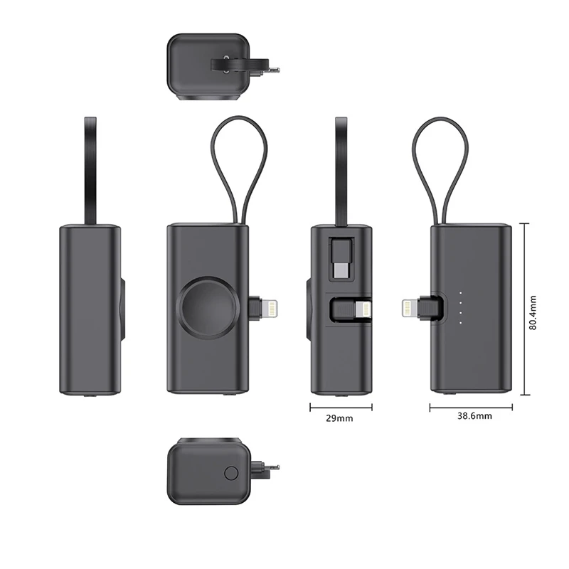 Super Mini Power Bank 5000mAh Magsafe Wireless Charging for iWatch Apple Watch Charger Powerbank for iPhone 16 Macsafe Charger