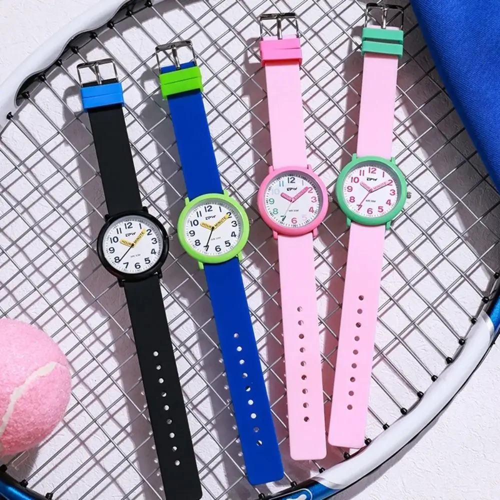 Cute Silicone Dopamine Watch Colorful Dial Candy Color Girl Watch Hands Watch Daily view 2