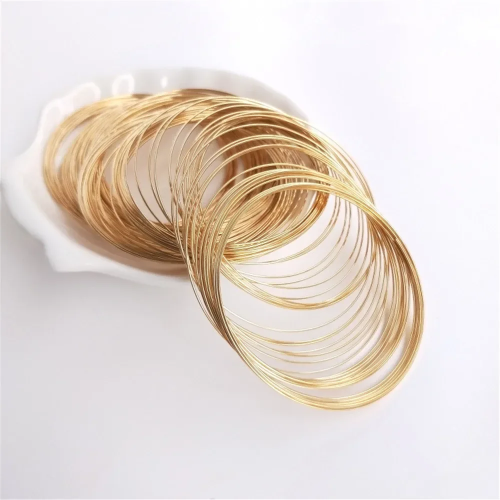 14K Gold Plated White gold memory wire collar handmade DIY accessories Ring bracelet thread material