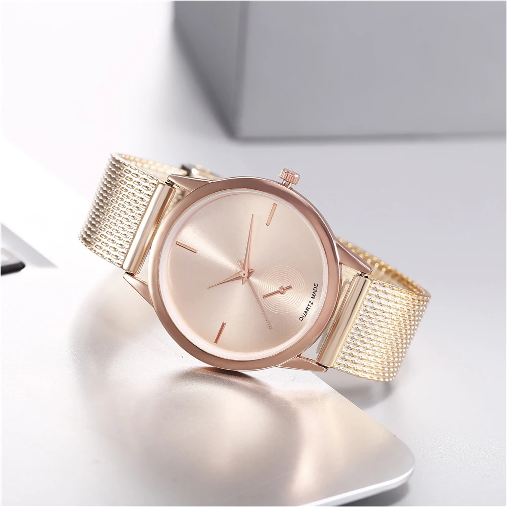 

Quartz Women's Watch Watches Digital for Girls Wrist Lady Ladies Ordinary Glass Mirror Woman Student Fashion Simple