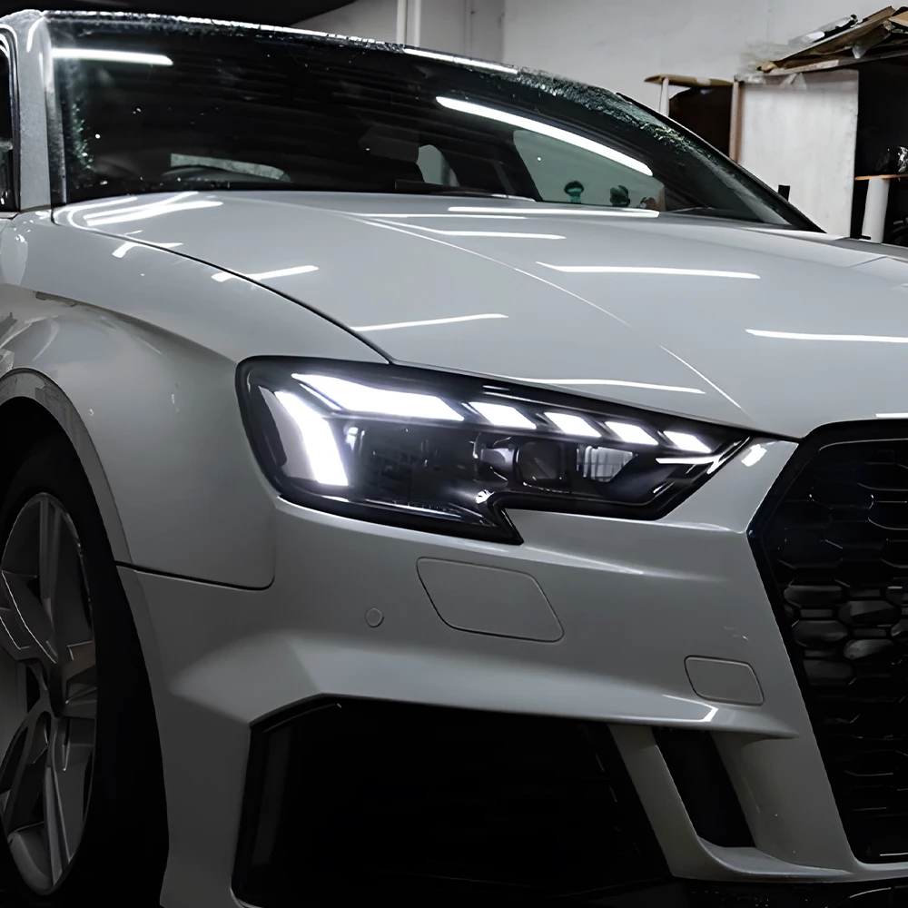 

Для Audi A3 S3 RS3 2013-2021 Обновление автомобильных передних фонарей RS5 Стайлинг Высококачественные светодиодные бифокальные линзы Автомобильные фары Аксессуары